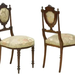 1800's Side French Louis XVI Style Carved Floral Upholstered Chairs- Set Of 6 -chairish shop 1800s side french louis xvi style carved floral upholstered chairs set of 6 1106