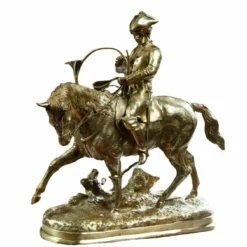 1800's "The Leader Of The Hunt" Bronze Sculpture After Antoine Louis Barye (1796-1875) 7 1800's "The Leader Of The Hunt" Bronze Sculpture After Antoine Louis Barye (1796-1875) -chairish shop 1800s the leader of the hunt bronze sculpture after antoine louis barye 1796 1875 9969