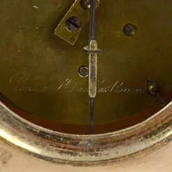 1820's French Pons A St. Nicholas Rouen Gilt Mantel Clock 16 1820's French Pons A St. Nicholas Rouen Gilt Mantel Clock -chairish shop 1820s french pons a st nicholas rouen gilt mantel clock 2463