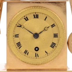 1820's French Pons A St. Nicholas Rouen Gilt Mantel Clock 14 1820's French Pons A St. Nicholas Rouen Gilt Mantel Clock -chairish shop 1820s french pons a st nicholas rouen gilt mantel clock 2666