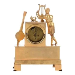 1820's French Pons A St. Nicholas Rouen Gilt Mantel Clock 12 1820's French Pons A St. Nicholas Rouen Gilt Mantel Clock -chairish shop 1820s french pons a st nicholas rouen gilt mantel clock 6724