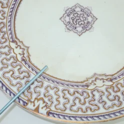 1850's Charles Meigh & Sons Vermicelli Pottery Plates, Set Of 4 -chairish shop 1850s charles meigh and sons vermicelli pottery plates set of 4 6882