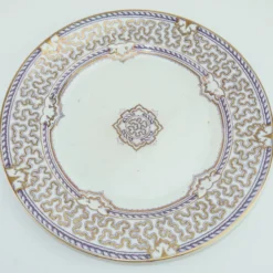 1850's Charles Meigh & Sons Vermicelli Pottery Plates, Set Of 4 -chairish shop 1850s charles meigh and sons vermicelli pottery plates set of 4 8818