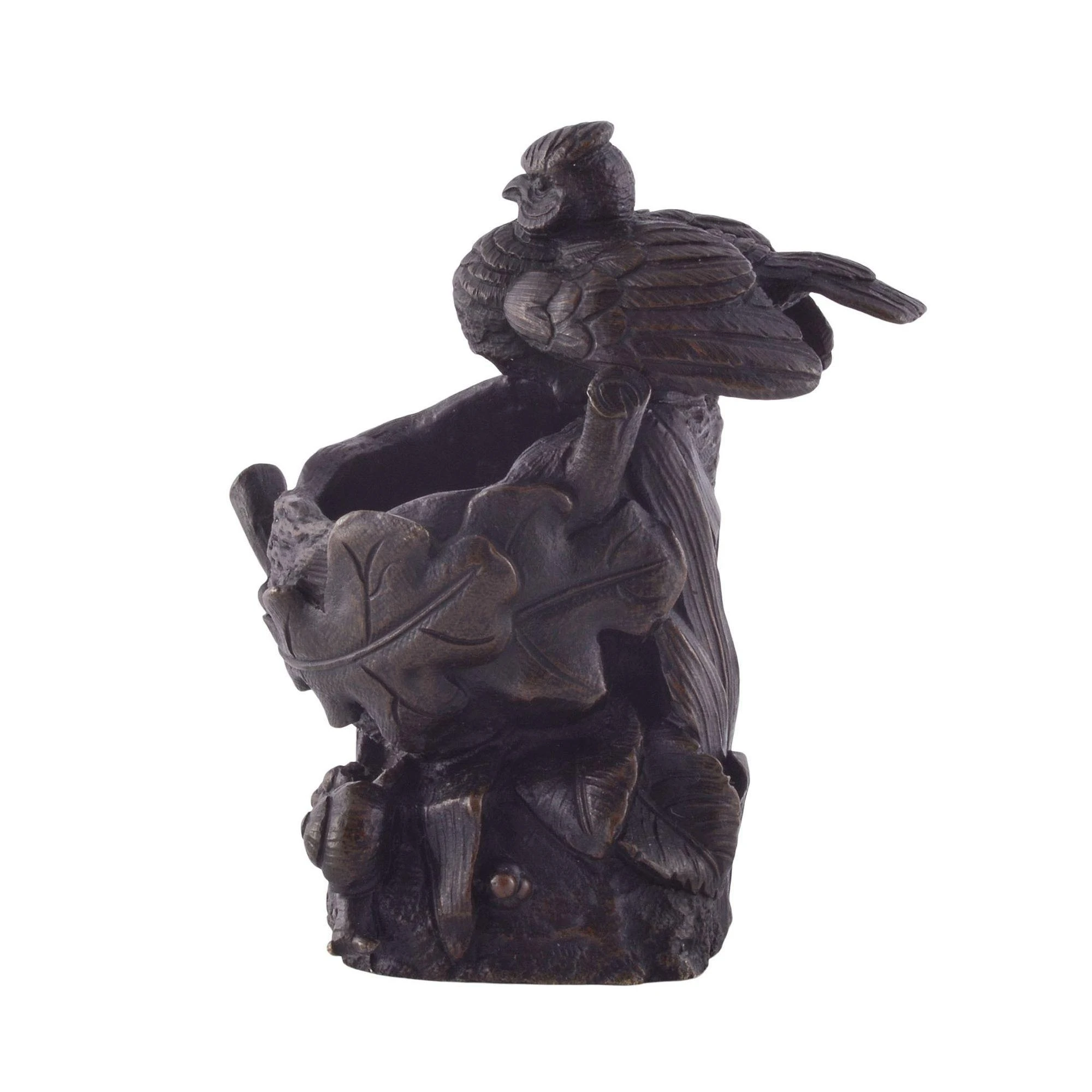 1890's Bronze Jewelry Tray Of Bird On Nest 3 1890's Bronze Jewelry Tray Of Bird On Nest - Image 3