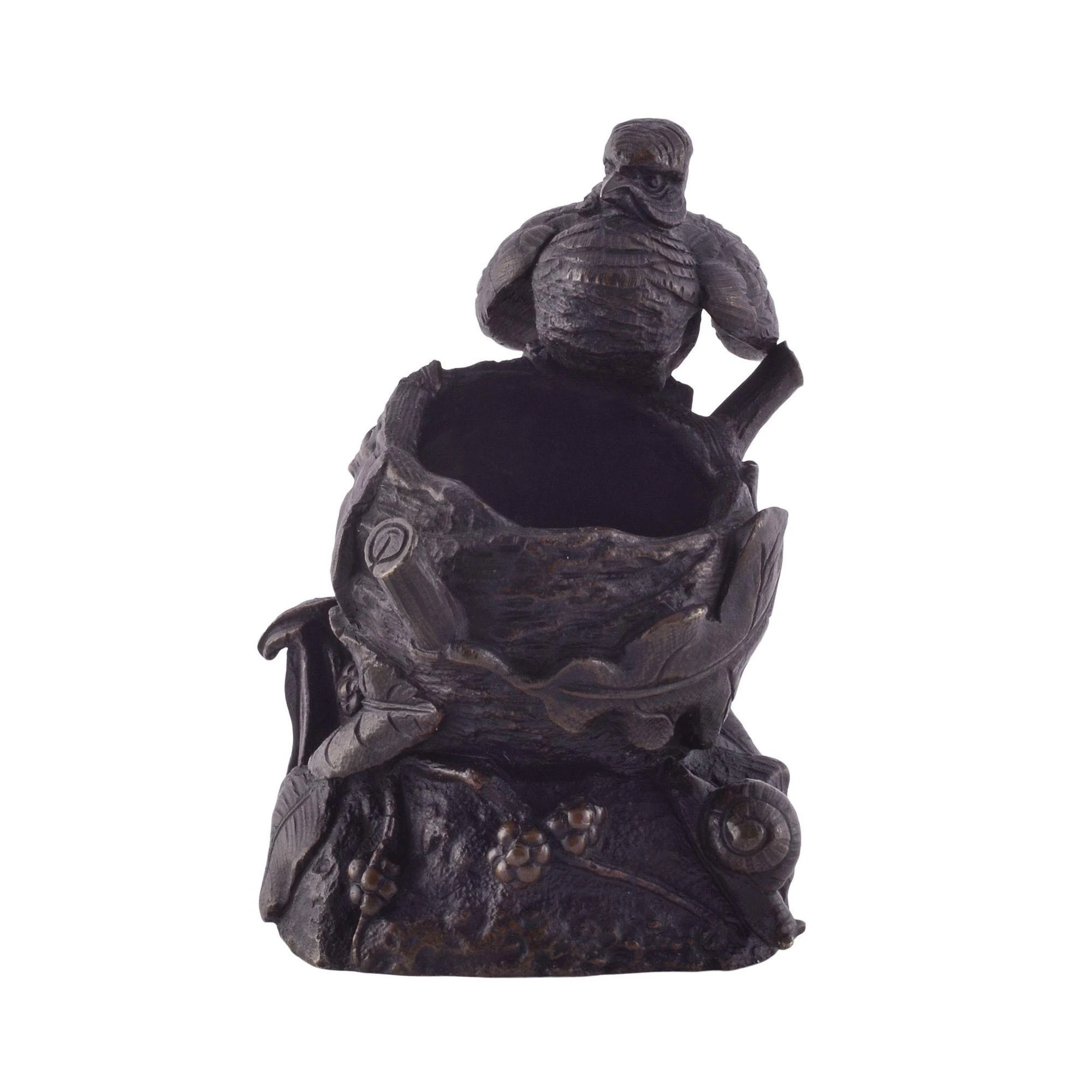 1890's Bronze Jewelry Tray Of Bird On Nest 6 1890's Bronze Jewelry Tray Of Bird On Nest - Image 6