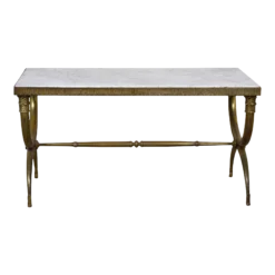 1890's European Marble Gilt Metal Table