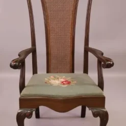 1900's Art Nouveau Mahogany Hall Chair -chairish shop 1900s art nouveau mahogany hall chair 2206