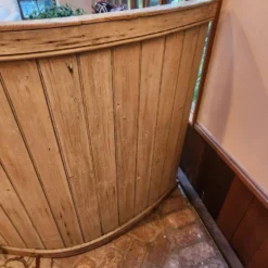 1900’s French Solid Pine Breakfast Nook Bench -chairish shop 1900s french solid pine breakfast nook bench 3940