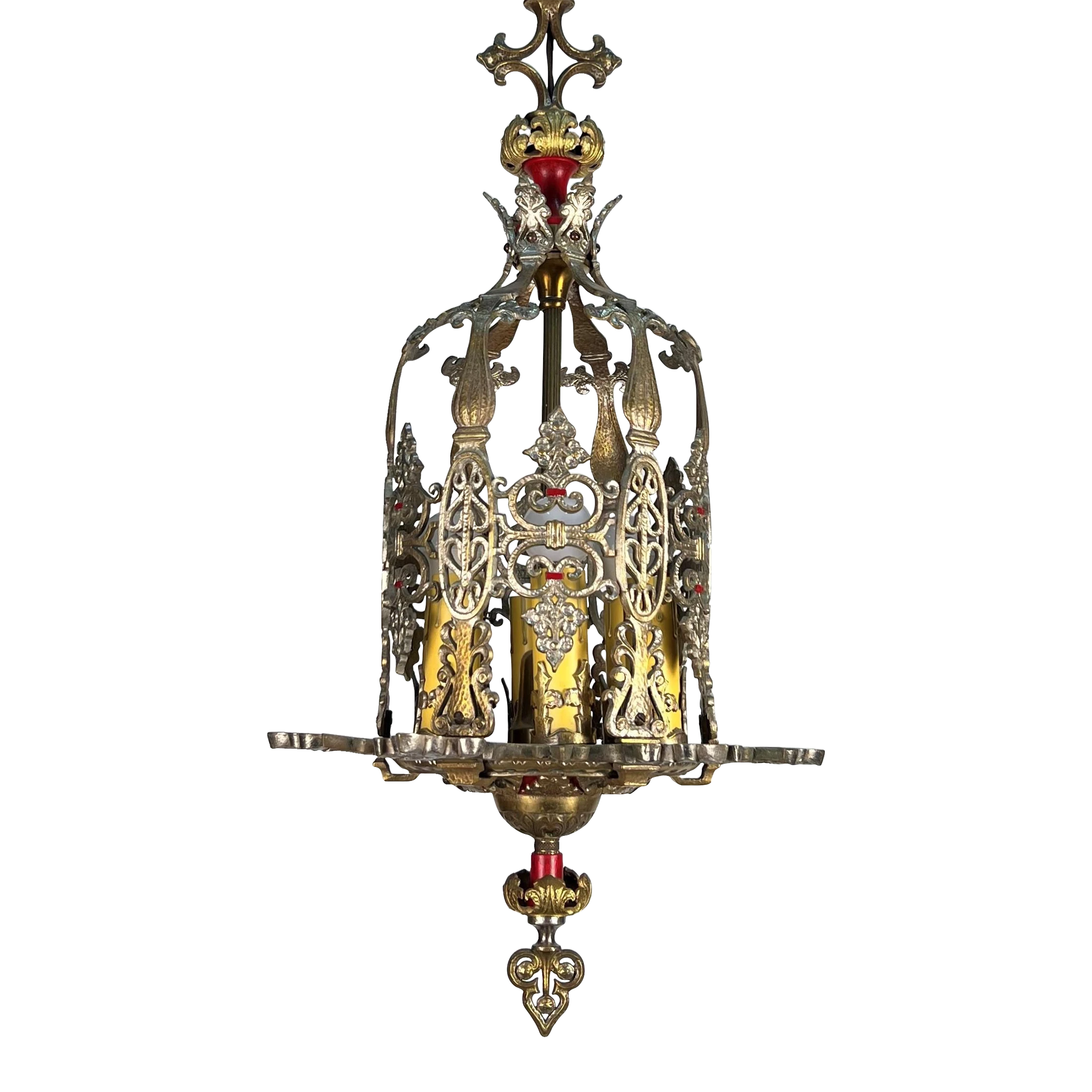 1920's American 6 Light Lantern 1 1920's American 6 Light Lantern