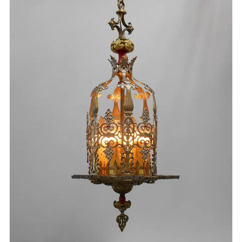 1920's American 6 Light Lantern 2 1920's American 6 Light Lantern - Image 2