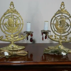 1920's Art Deco Bronze Cast Nautical Ship/ Boat Table Lamps A - Pair -chairish shop 1920s art deco bronze cast nautical ship boat table lamps a pair 3008
