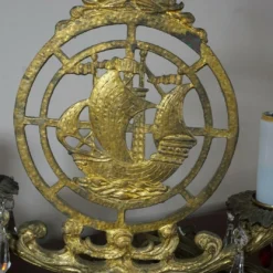 1920's Art Deco Bronze Cast Nautical Ship/ Boat Table Lamps A - Pair -chairish shop 1920s art deco bronze cast nautical ship boat table lamps a pair 4396