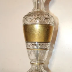 1920's Art Deco Josef Hoffmann Wiener Werkstatte Art Glass With Gilt Floral Banding Table Lamp -chairish shop 1920s art deco josef hoffmann wiener werkstatte art glass with gilt floral banding table lamp 0513