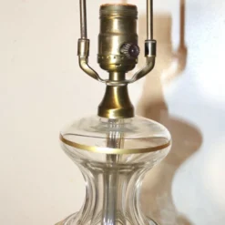 1920's Art Deco Josef Hoffmann Wiener Werkstatte Art Glass With Gilt Floral Banding Table Lamp -chairish shop 1920s art deco josef hoffmann wiener werkstatte art glass with gilt floral banding table lamp 2040