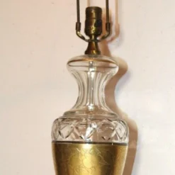 1920's Art Deco Josef Hoffmann Wiener Werkstatte Art Glass With Gilt Floral Banding Table Lamp -chairish shop 1920s art deco josef hoffmann wiener werkstatte art glass with gilt floral banding table lamp 2263