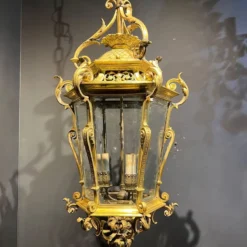 1920’s Caldwell Bronze Lantern -chairish shop 1920s caldwell bronze lantern 6222