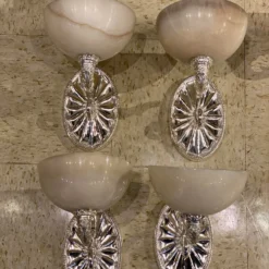 1920’s Caldwell Silver Plated Sconces - A Pair -chairish shop 1920s caldwell silver plated sconces a pair 4017