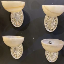 1920’s Caldwell Silver Plated Sconces - A Pair -chairish shop 1920s caldwell silver plated sconces a pair 8205 scaled