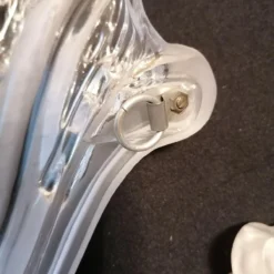 1920's French Art Deco Glacier Form Art Glass Angular Wall Sconces Signed By Ezan Set Of 3 -chairish shop 1920s french art deco glacier form art glass angular wall sconces signed by ezan set of 3 0323