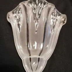 1920's French Art Deco Glacier Form Art Glass Angular Wall Sconces Signed By Ezan Set Of 3 -chairish shop 1920s french art deco glacier form art glass angular wall sconces signed by ezan set of 3 6387