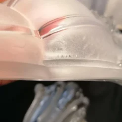 1920's French Art Deco Glacier Form Art Glass Angular Wall Sconces Signed By Ezan Set Of 3 -chairish shop 1920s french art deco glacier form art glass angular wall sconces signed by ezan set of 3 9481