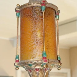 1920's Hanging Moroccan Lamp -chairish shop 1920s hanging moroccan lamp 1286