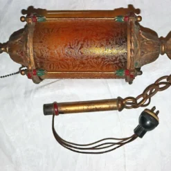 1920's Hanging Moroccan Lamp -chairish shop 1920s hanging moroccan lamp 4948