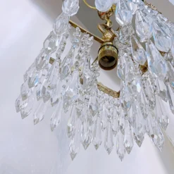 1920's Italian Brass Rim Chandelier -chairish shop 1920s italian brass rim chandelier 5210 scaled