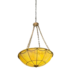1920’s Leaded Glass Light Fixture