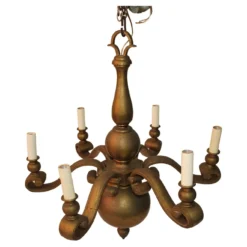 1920's Solid Brass Chandelier 15 1920's Solid Brass Chandelier -chairish shop 1920s solid brass chandelier 9044