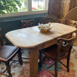 1930's Antique Spanish Revival Farmhouse Style Dining Room Table -chairish shop 1930s antique spanish revival farmhouse style dining room table 0488 scaled