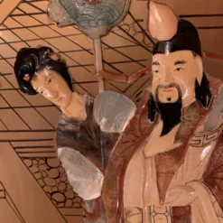 1930's Art Deco 4-Panel Folding Chinese Screen -chairish shop 1930s art deco 4 panel folding chinese screen 8860 scaled