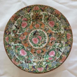 1930's Chinese Rose Medallion Porcelain Dessert Plates - 6 Available -chairish shop 1930s chinese rose medallion porcelain dessert plates 6 available 1929