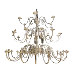 1930’s English Silver Plated Chandelier