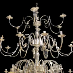 1930’s English Silver Plated Chandelier -chairish shop 1930s english silver plated chandelier 6864