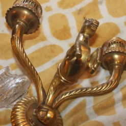 1930's French Art Deco Solid Bronze "Equine" Horse Figural Wall Sconce Attrib. Maison Jansen -chairish shop 1930s french art deco solid bronze equine horse figural wall sconce attrib maison jansen 6307 scaled