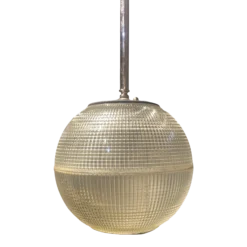 1930’s French Molded Glass Light Fixture