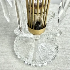 1930’s French Style Hollywood Regency Waterfall Crystal Prism Accent Table Lamp -chairish shop 1930s french style hollywood regency waterfall crystal prism accent table lamp 6117 scaled