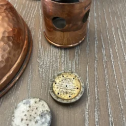 1930’s Hammered Copper Tobacco Rumidor From New York -chairish shop 1930s hammered copper tobacco rumidor from new york 0077 scaled