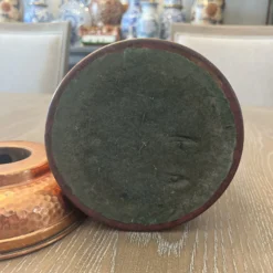 1930’s Hammered Copper Tobacco Rumidor From New York -chairish shop 1930s hammered copper tobacco rumidor from new york 0131 scaled