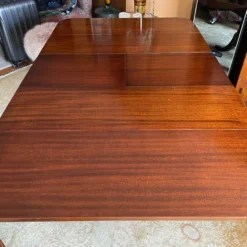 1930's Mahogany Drop Leaf Table With One Fold Out Leaf -chairish shop 1930s mahogany drop leaf table with one fold out leaf 9128 scaled