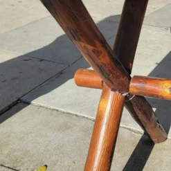 1930's Old Hickory Sawbuck Table -chairish shop 1930s old hickory sawbuck table 2820