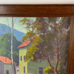 1930's Scenic Oil On Canvas - Framed Painting 16 1930's Scenic Oil On Canvas - Framed Painting -chairish shop 1930s scenic oil on canvas framed painting 0254 scaled