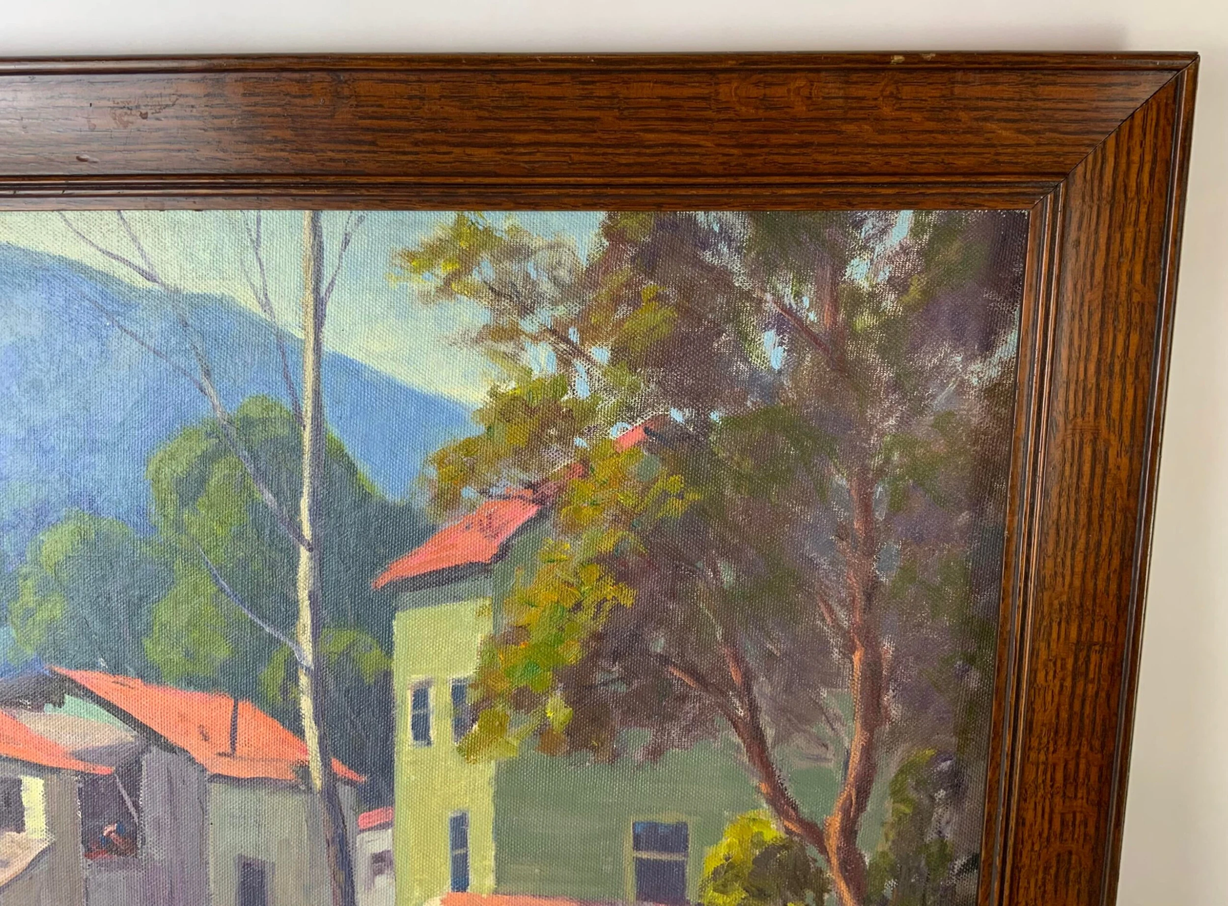 1930's Scenic Oil On Canvas - Framed Painting 7 1930's Scenic Oil On Canvas - Framed Painting - Image 7