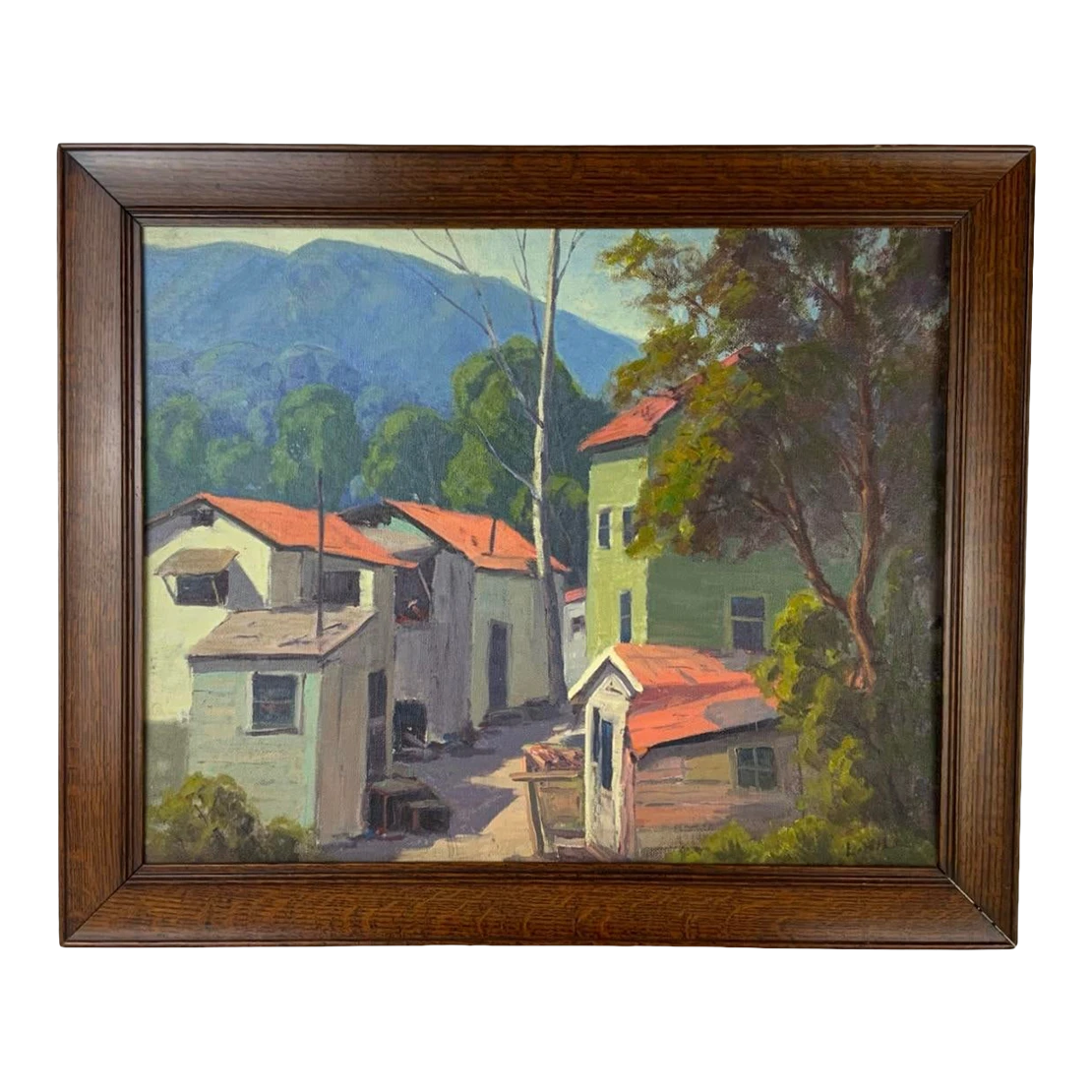 1930's Scenic Oil On Canvas - Framed Painting 1 1930's Scenic Oil On Canvas - Framed Painting