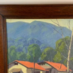1930's Scenic Oil On Canvas - Framed Painting 15 1930's Scenic Oil On Canvas - Framed Painting -chairish shop 1930s scenic oil on canvas framed painting 6417 scaled