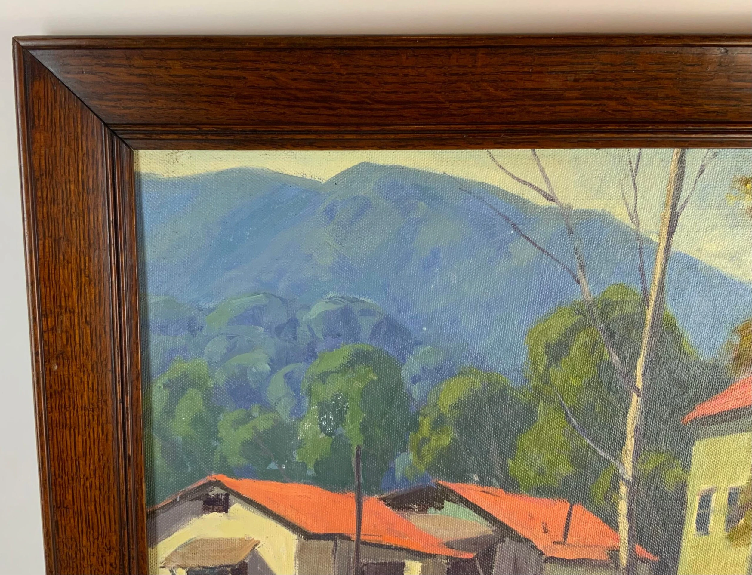 1930's Scenic Oil On Canvas - Framed Painting 6 1930's Scenic Oil On Canvas - Framed Painting - Image 6