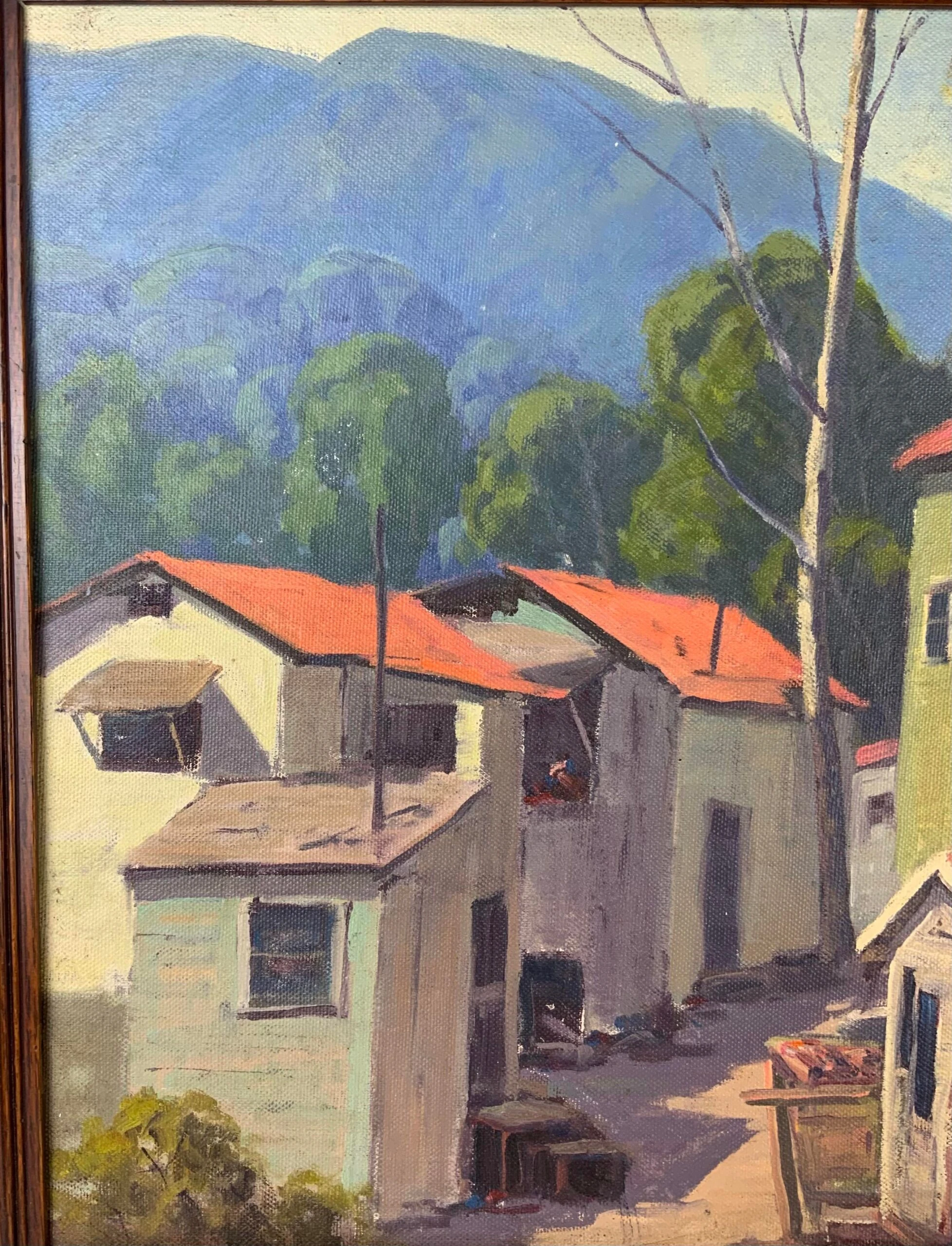 1930's Scenic Oil On Canvas - Framed Painting 3 1930's Scenic Oil On Canvas - Framed Painting - Image 3