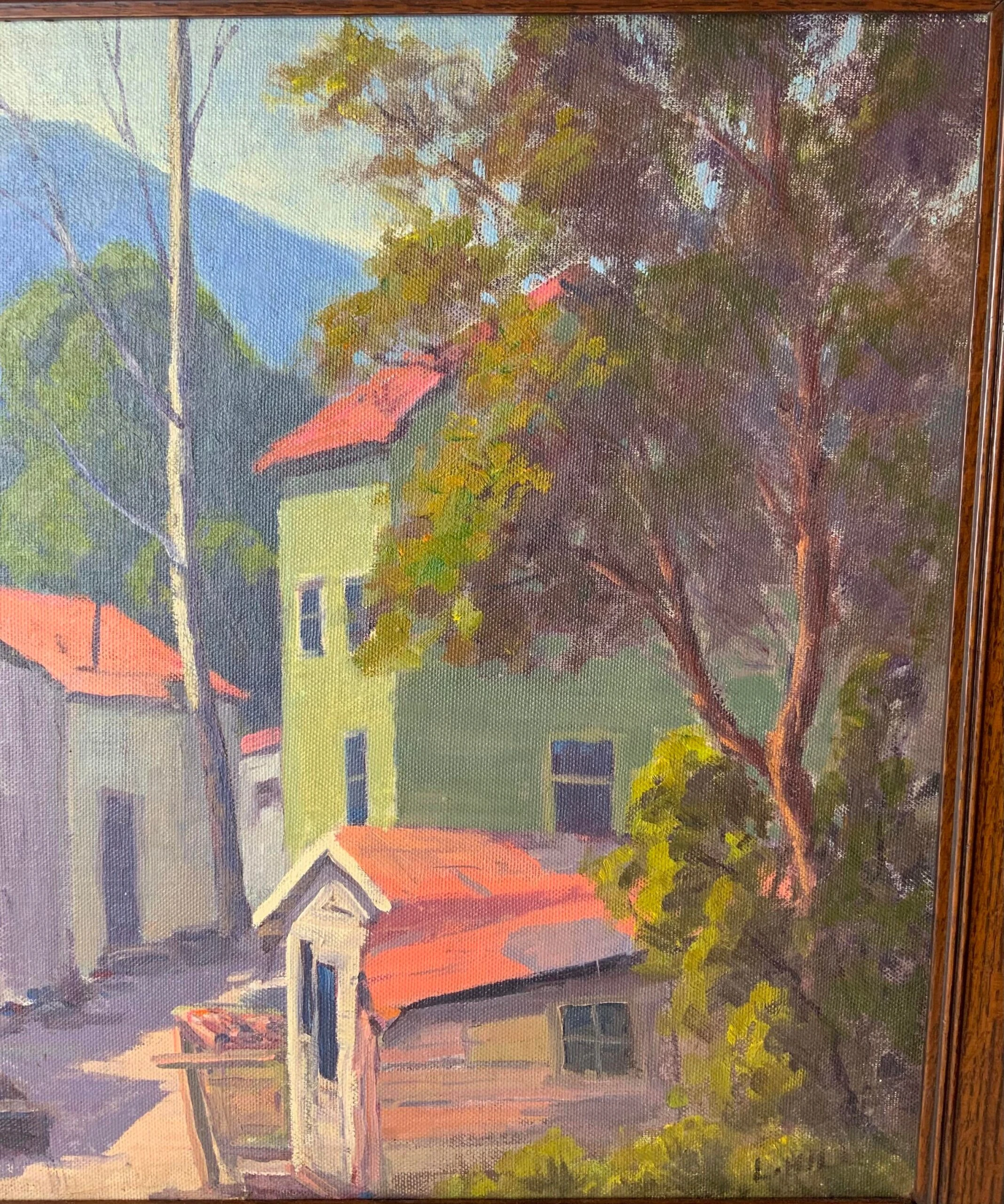 1930's Scenic Oil On Canvas - Framed Painting 4 1930's Scenic Oil On Canvas - Framed Painting - Image 4