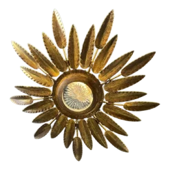 1930’s Small Sunburst Light Fixture